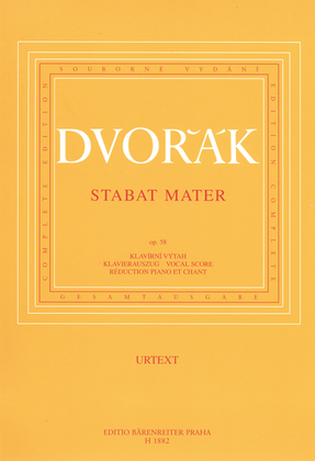 Book cover for Stabat Mater, op. 58