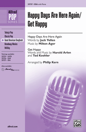 Book cover for Happy Days Are Here Again / Get Happy