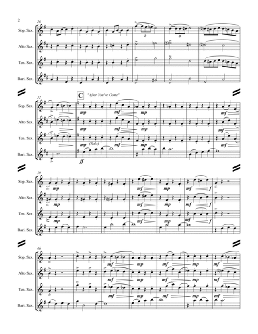 Dixieland Medley (for Saxophone Quartet SATB or AATB) image number null