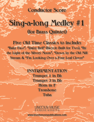 Book cover for Sing-along Medley #1 (for Brass Quintet)