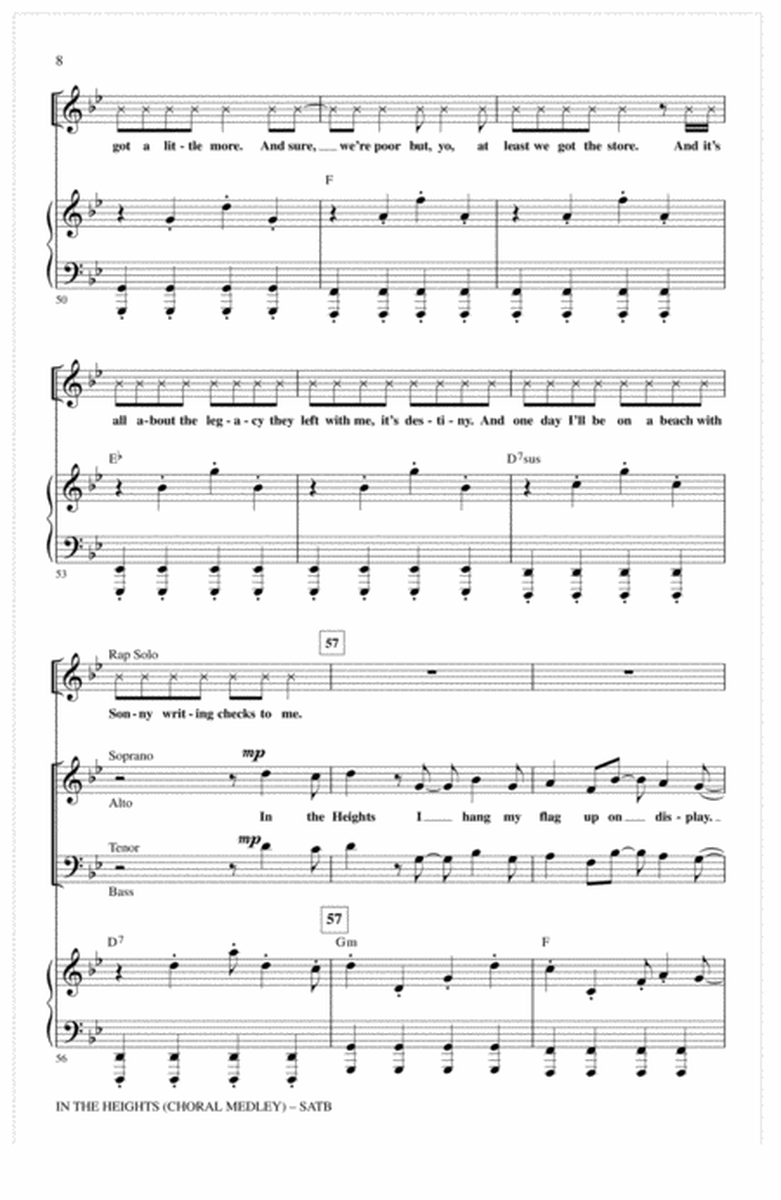 In The Heights (Choral Medley) (arr. Mac Huff)