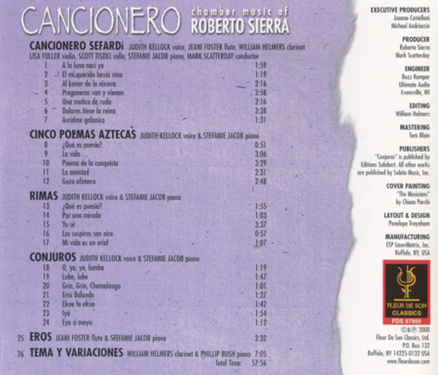 Cancionero Chamber Music of R