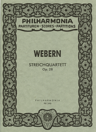 Book cover for String Quartet, Op. 28