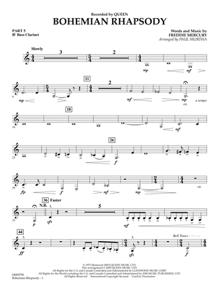 Book cover for Bohemian Rhapsody - Pt.5 - Bb Bass Clarinet