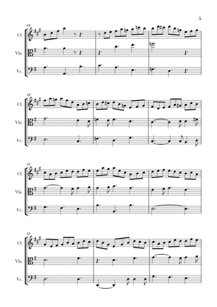 Bach - Jesus bleibet meine Freude for Clarinet, Viola and Cello image number null