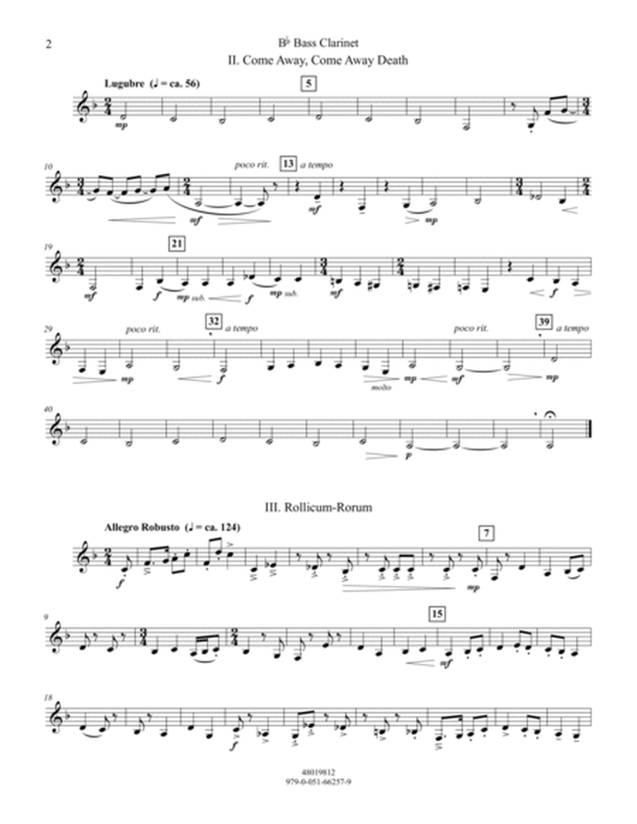 Lyric Suite - Bb Bass Clarinet