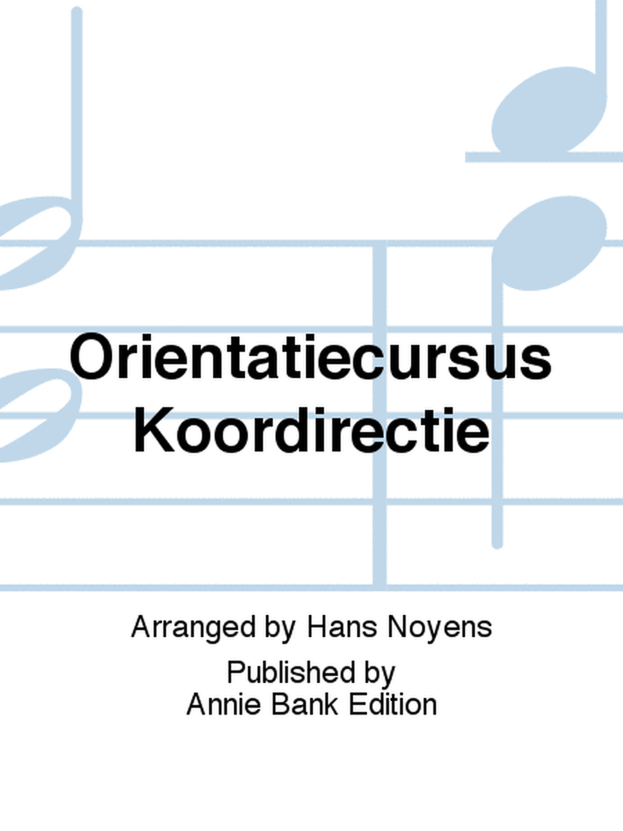 Oriëntatiecursus Koordirectie