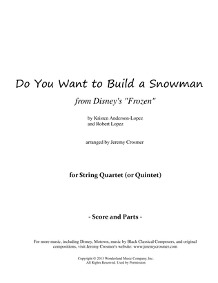 Book cover for Do You Want To Build A Snowman?