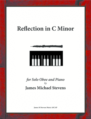 Book cover for Elegy in C Minor - Reflective Oboe & Piano