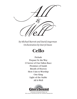 Book cover for All Is Well - Cello