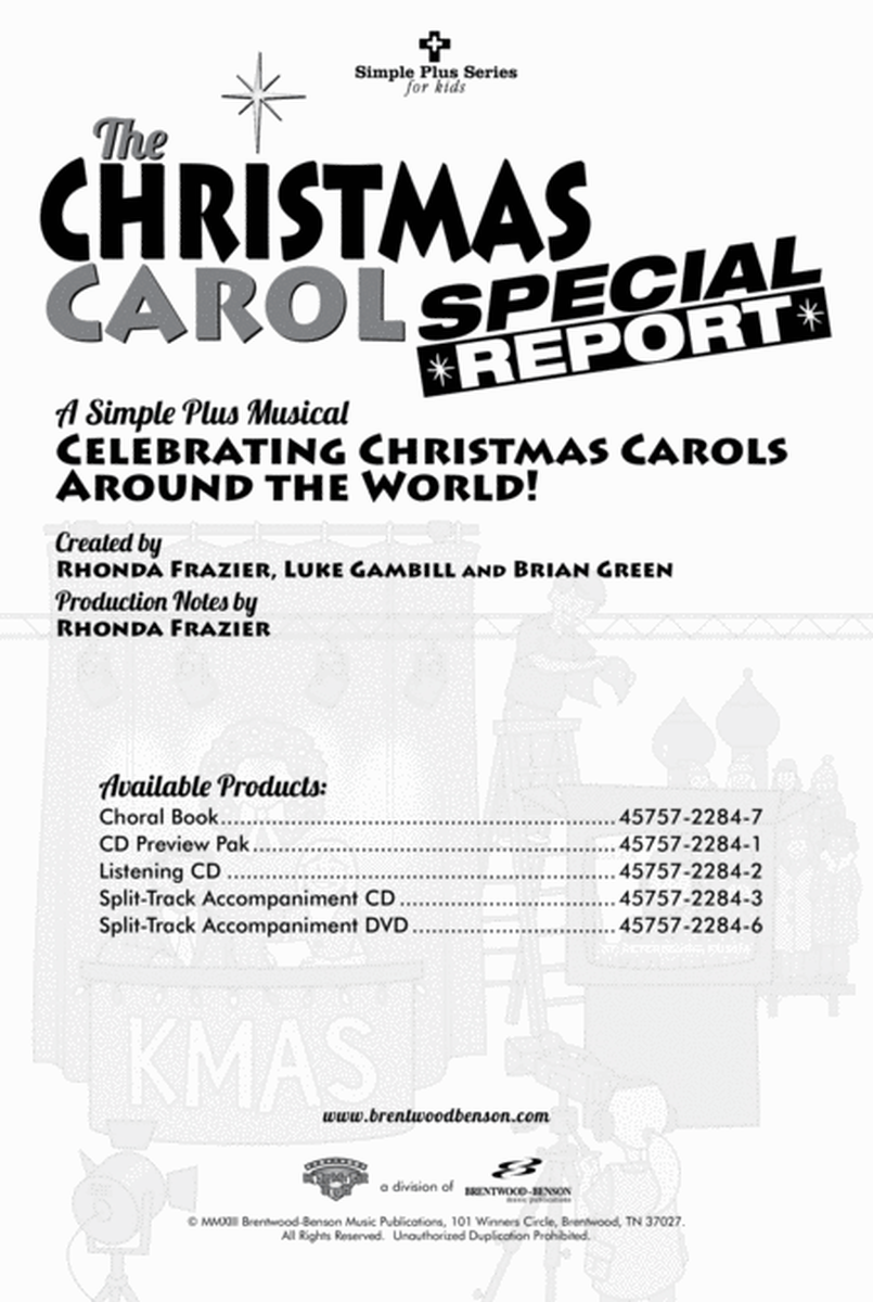 The Christmas Carol Special Report Split Track Accompaniment Cd image number null