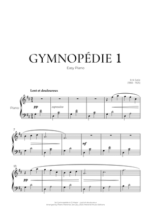 Book cover for Gymnopédie 1 (Easy Piano) - Erik Satie