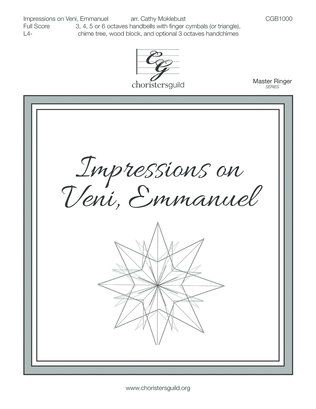 Book cover for Impressions on Veni, Emmanuell - Full Score