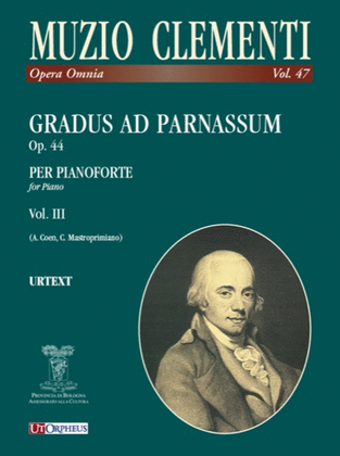 Book cover for Gradus ad Parnassum Op. 44 for Piano - Vol. 3