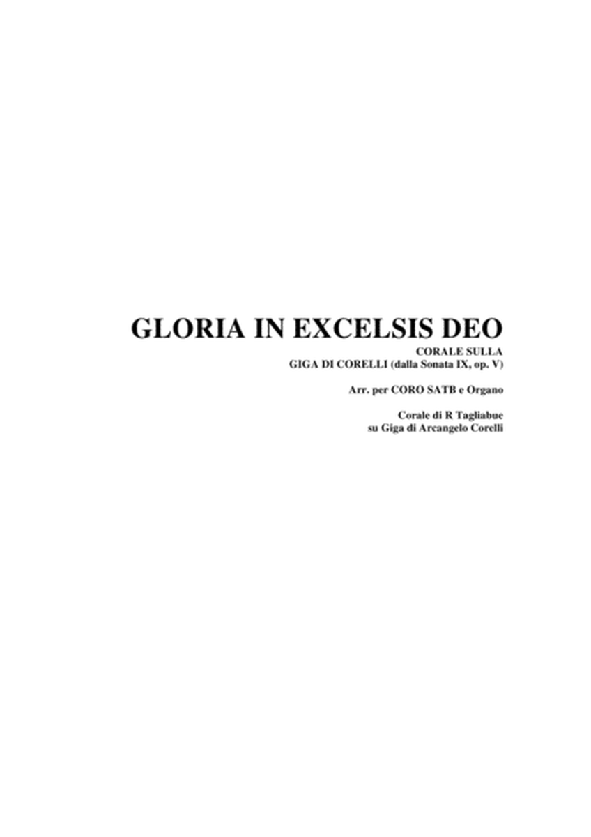 GLORIA IN EXCELSIS DEO - Chorus on the Giga by CORELLI (From Sonata IX, op. V). Arr. for SATB Choir image number null