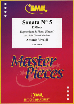 Book cover for Sonata No. 5 in E minor