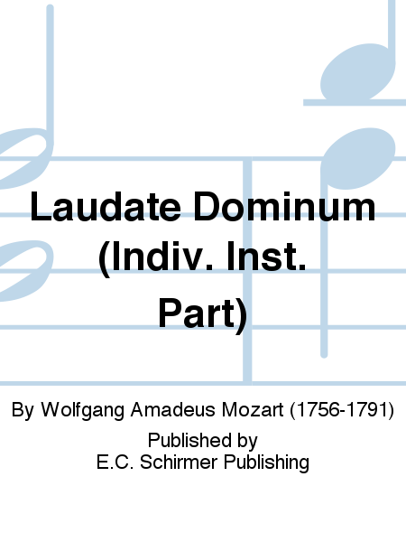 Laudate Dominum - Indiv. Inst. Part