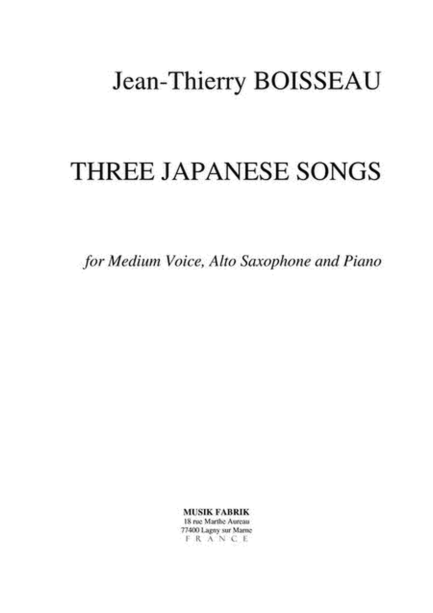 3 Chants Japonais