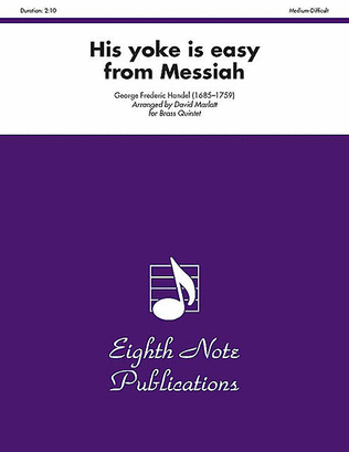 Book cover for His Yoke Is Easy (from Messiah)