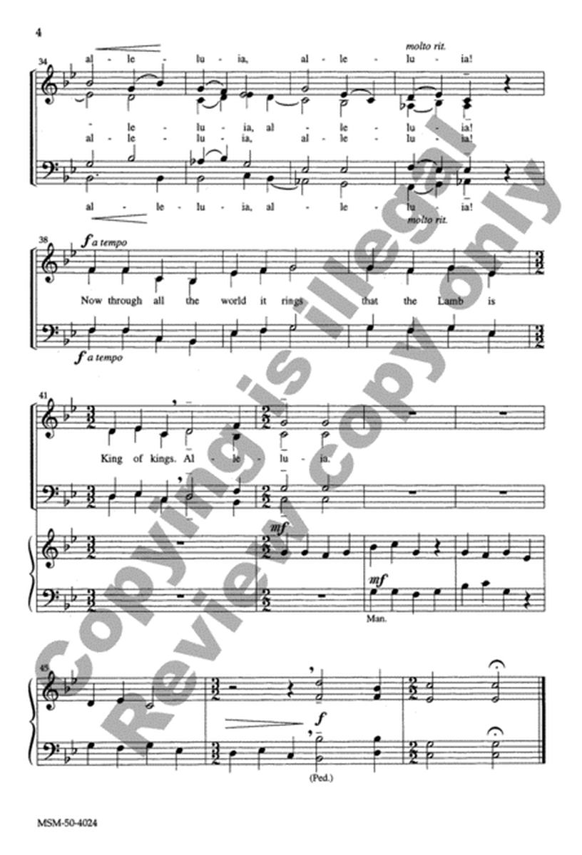 Christ the Lord Is Ris'n Again (Choral Score)