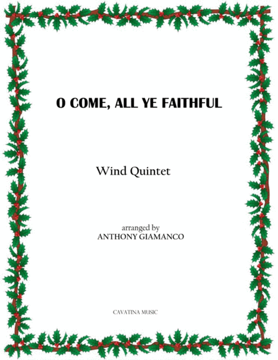 O Come, All Ye Faithful (wind quintet) image number null