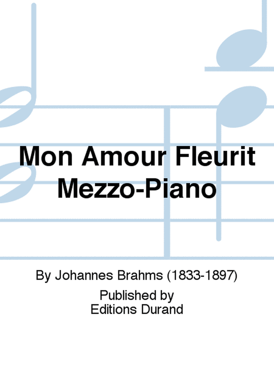 Mon Amour Fleurit Mezzo-Piano