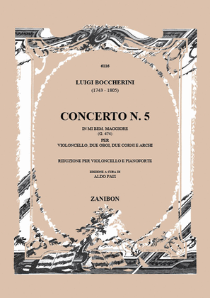Book cover for Concerto N. 5 (E flat Major) G.474