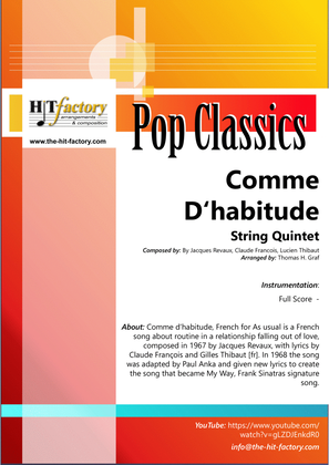 Book cover for Comme D'habitude