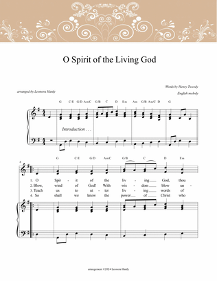 Book cover for O Spirit of the Living God (choral)