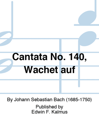 Book cover for Cantata No. 140, Wachet auf