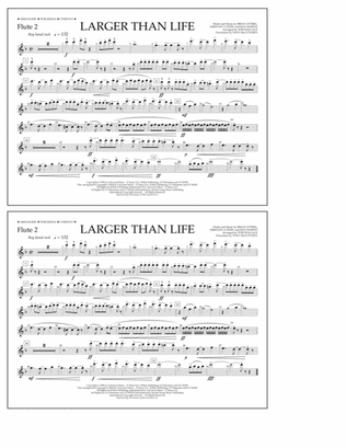 Book cover for Larger Than Life - Flute 2