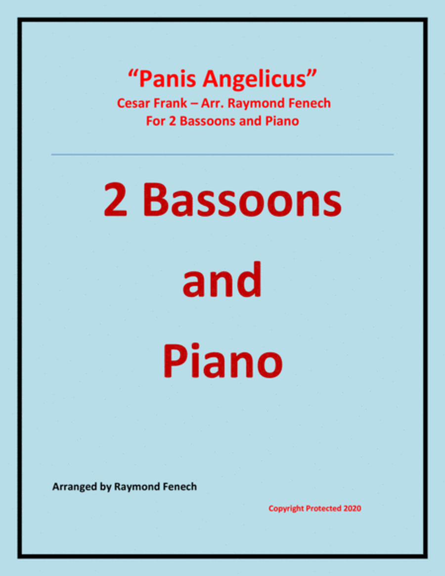 Panis Angelicus - 2 Bassoons and Piano image number null