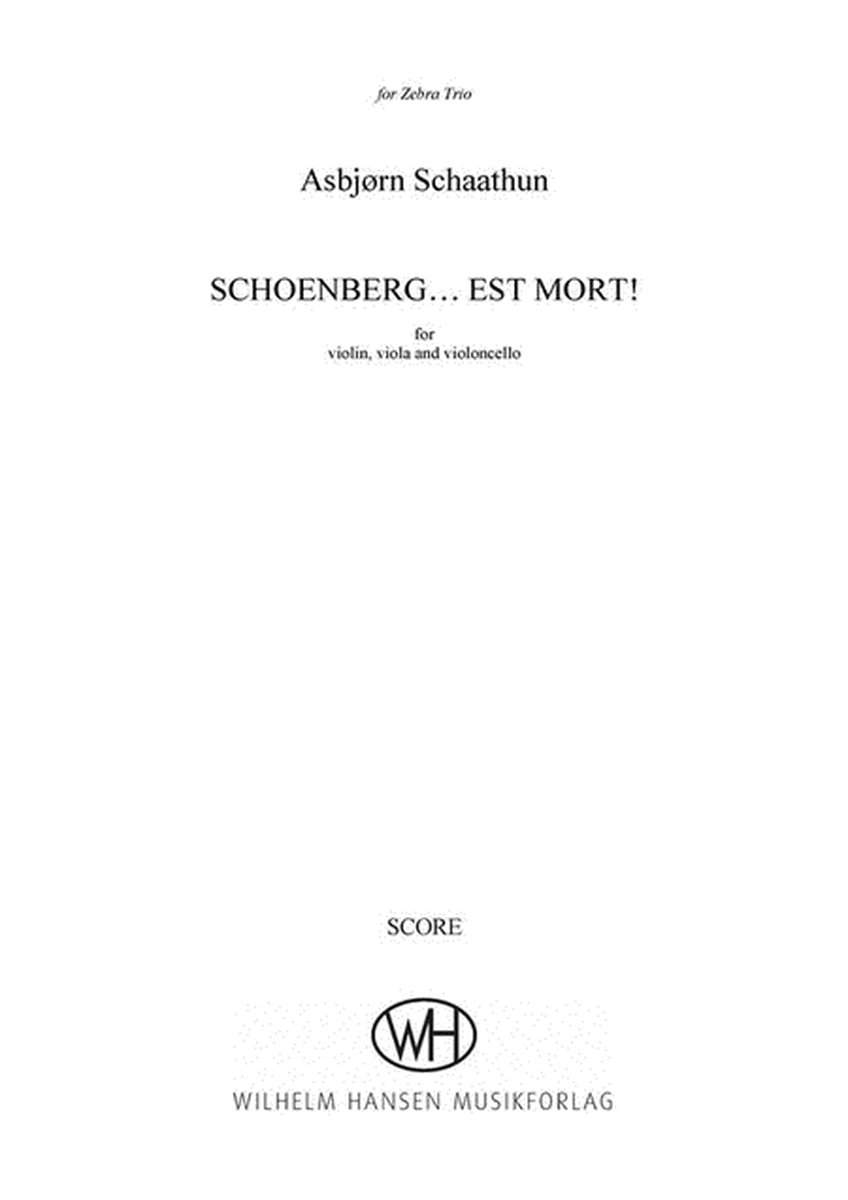 Schoenberg...est mort!