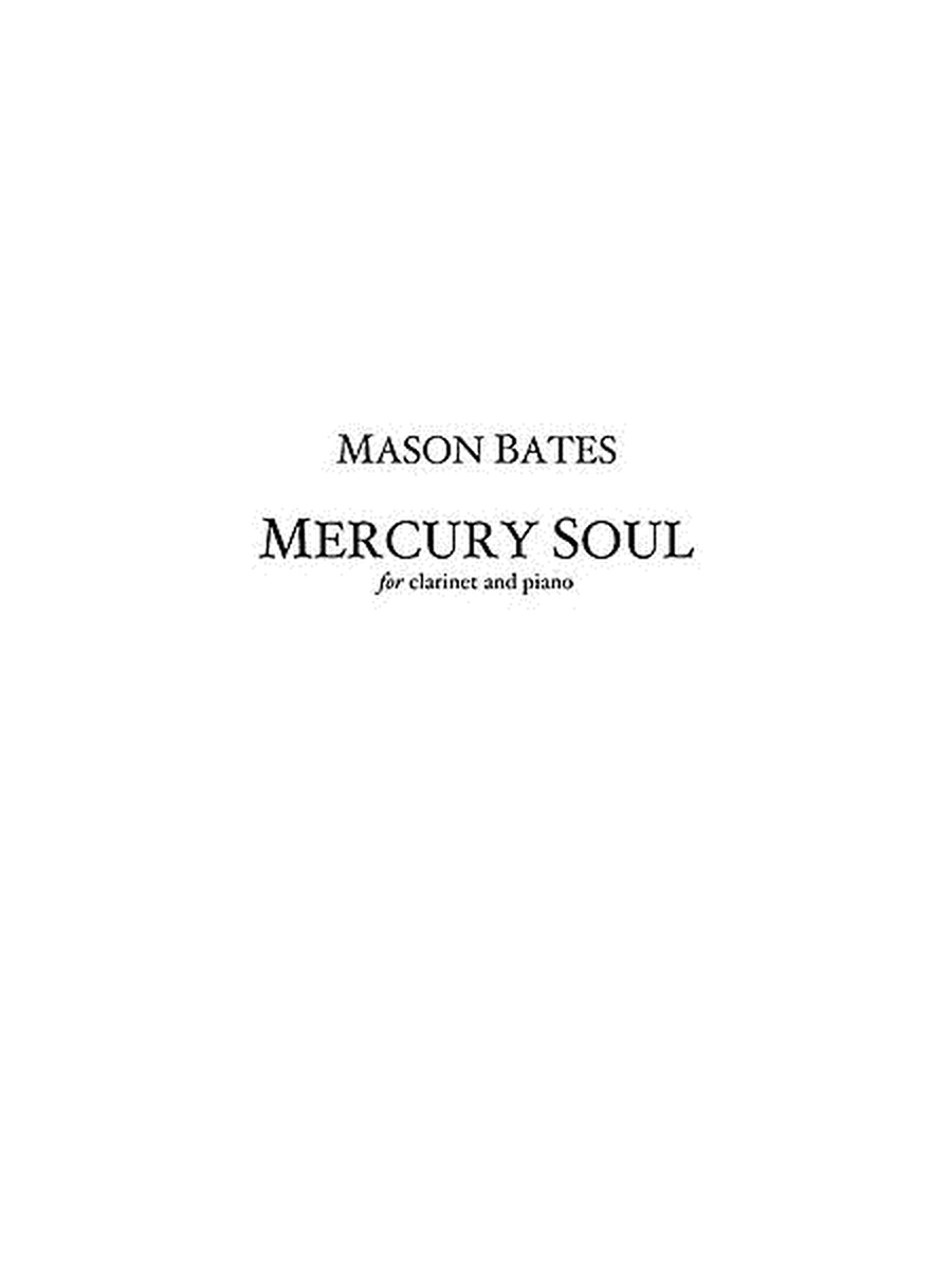 Mercury Soul (Score and part)