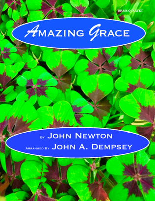 Book cover for Amazing Grace (Brass Quartet): Trumpet, Horn in F, Trombone and Tuba