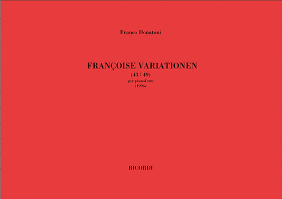 Francoise Variationen (43-49)