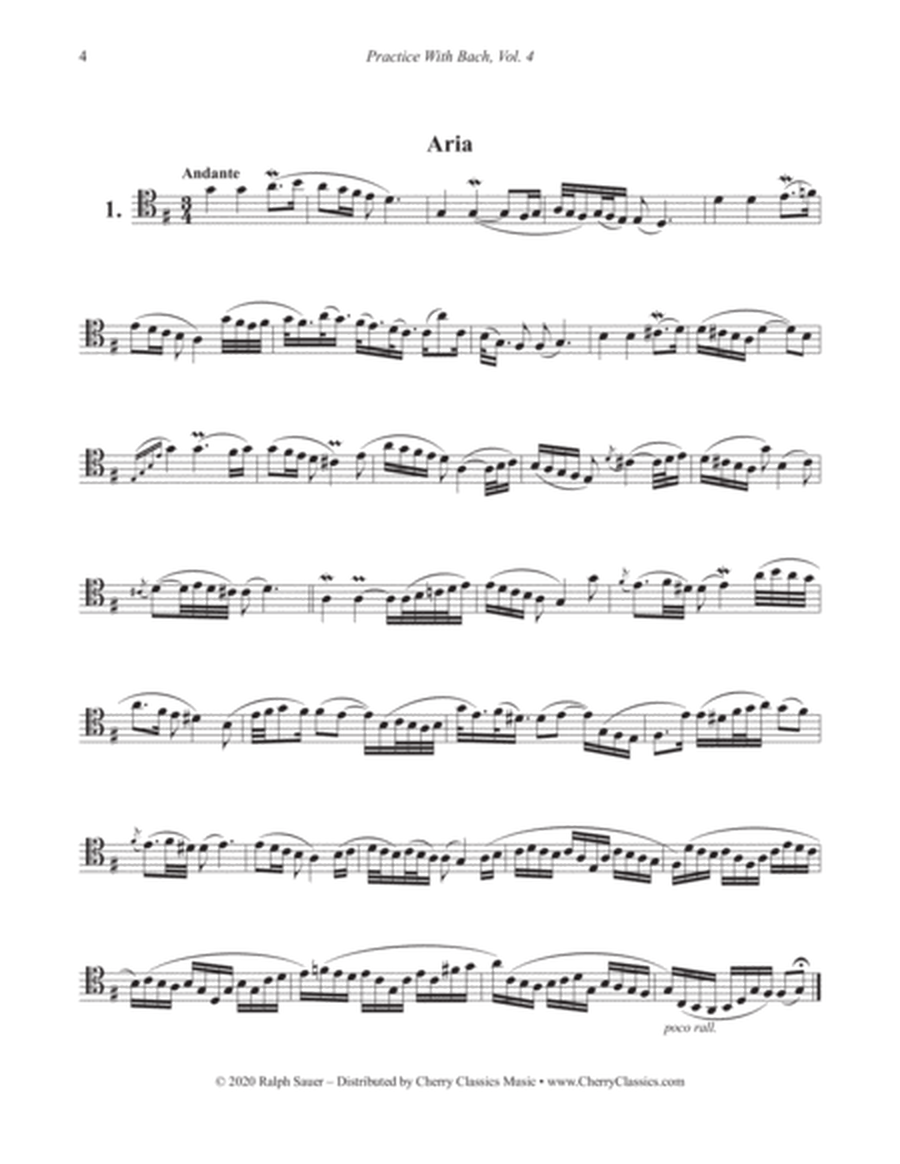 Practice With Bach for the Tenor Trombone Volume 4 based on the Goldberg Variations