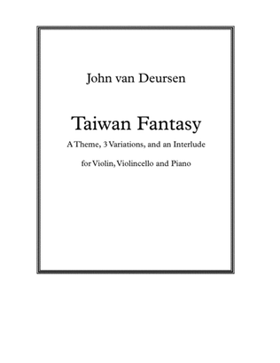 Book cover for Taiwan Fantasy, for Violin, Cello and Piano