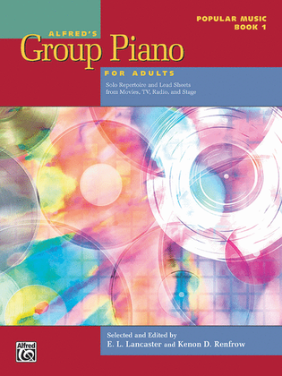 Book cover for Alfred's Group Piano for Adults -- Popular Music, Book 1