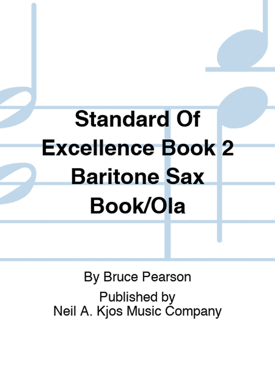 Standard Of Excellence Book 2 Baritone Sax Book/Online Audio