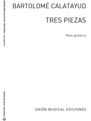 Book cover for Calatayud Tres Piezas Guitar