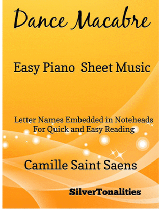 Book cover for Danse Macabre Easy Piano Sheet Music