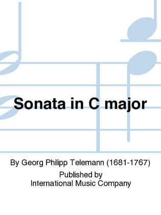 Book cover for Sonata In C Major