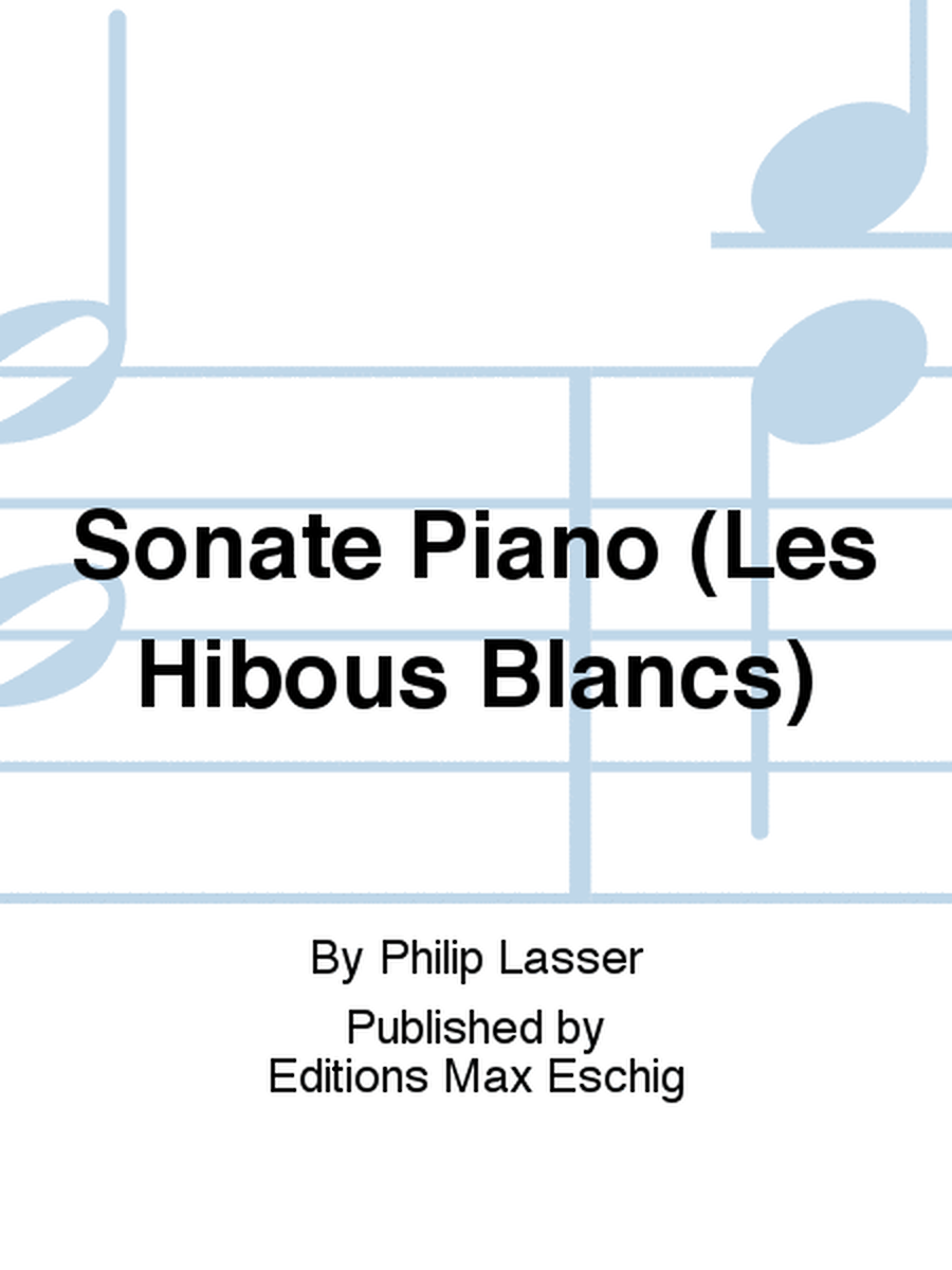 Sonate Piano (Les Hibous Blancs)