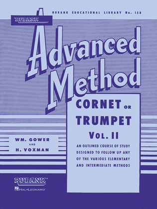Book cover for Rubank Advanced Method – Cornet or Trumpet, Vol. 2