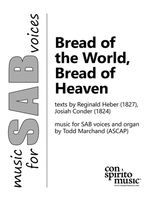 Book cover for Bread of the World, Bread of Heaven — SAB voices, organ