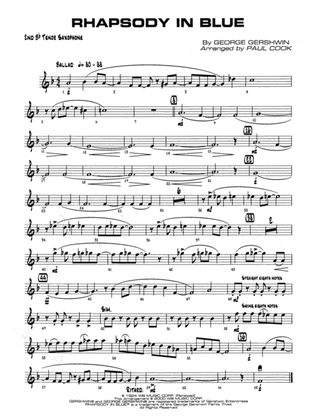 Rhapsody in Blue: 2nd B-flat Tenor Saxophone