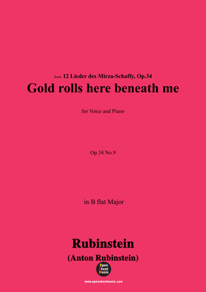 Book cover for A. Rubinstein-Gelb rollt mir zu Füssen(Gold rolls here beneath me),Op.34 No.9,in B flat Major