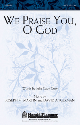 Book cover for We Praise You, O God