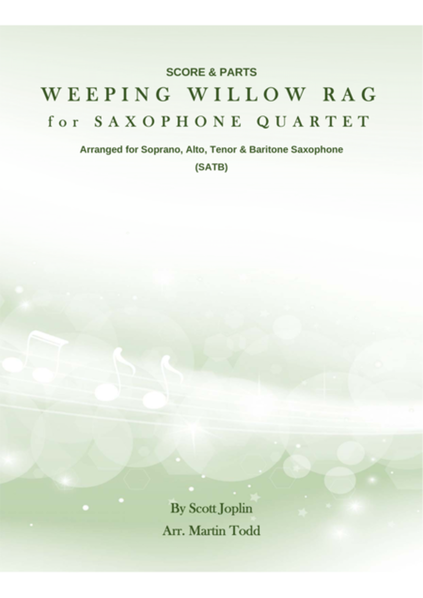 Weeping Willow Rag for Saxophone Quartet (SATB) image number null